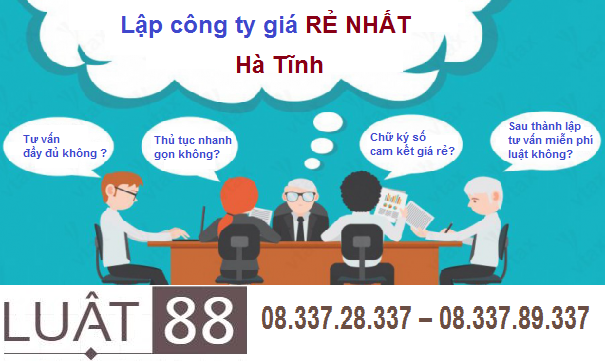 Thành lập công ty tại tỉnh Hà Tĩnh 899k