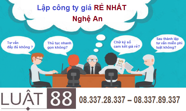 Thành lập công ty tại Nghệ An 899k